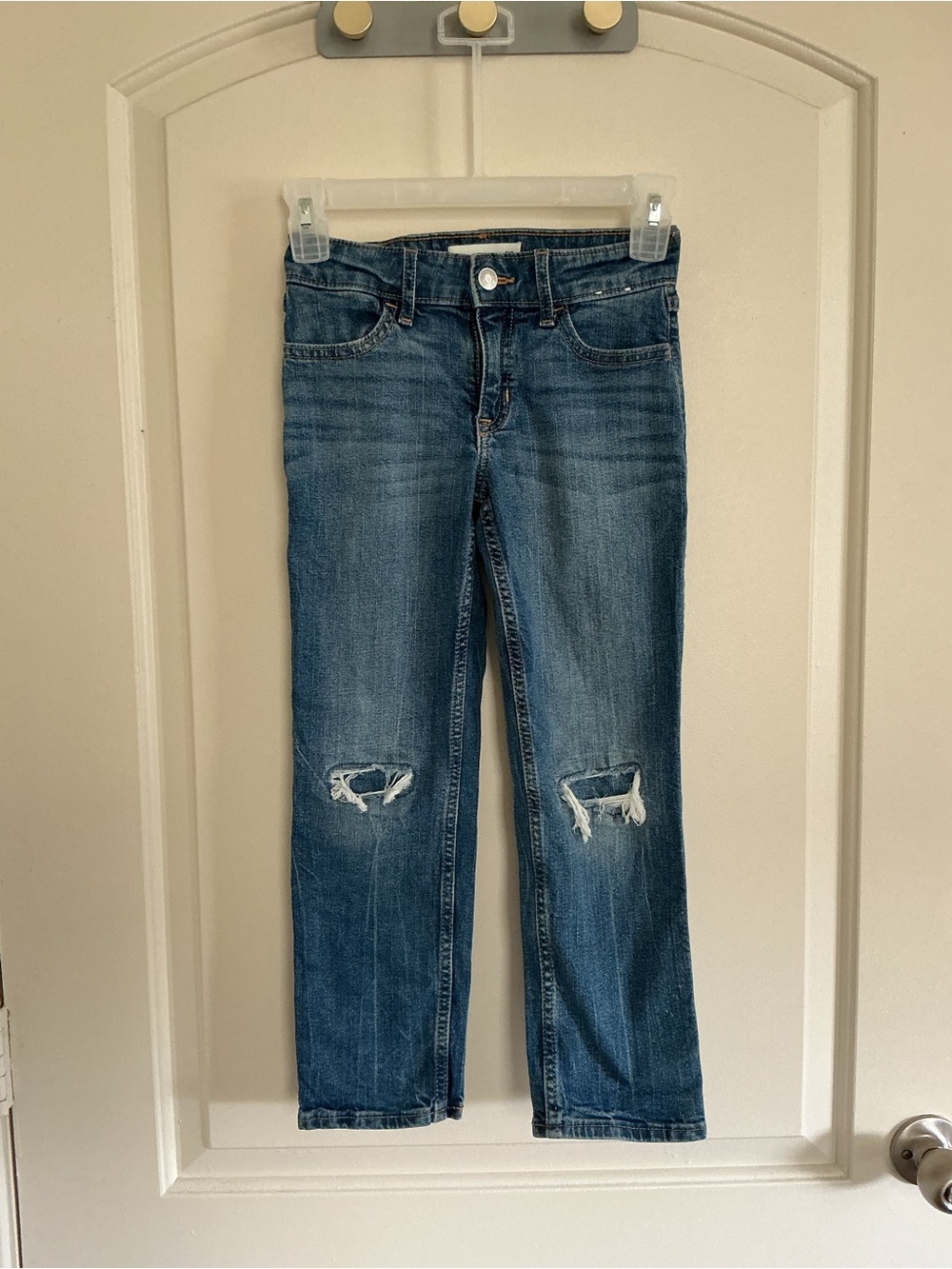 abercrombie kids high rise straight jeans